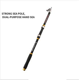 2.1M -3.6M Carp Fishing Rod Feeder Hard FRP Carbon Fiber Telescopic Fishing Rod Fishing Pole (Option: Black-2.1)