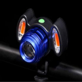 Night biking glare flashlight (Color: Blue)