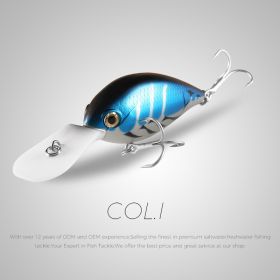 Bionic Plastic Lure 65mm Diving Lure (Option: I)