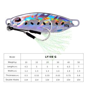 Long Throw Submerged Metal Decoy Fishing Gear (Option: Color G-10G)