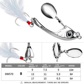 Lure String Moon Spinning Sequins Long-distance Casting (Option: B-17g)