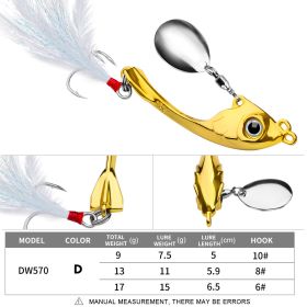 Lure String Moon Spinning Sequins Long-distance Casting (Option: D-17g)