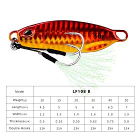 Long Throw Submerged Metal Decoy Fishing Gear (Option: Color B-10G)