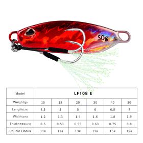 Long Throw Submerged Metal Decoy Fishing Gear (Option: Color E-40G)